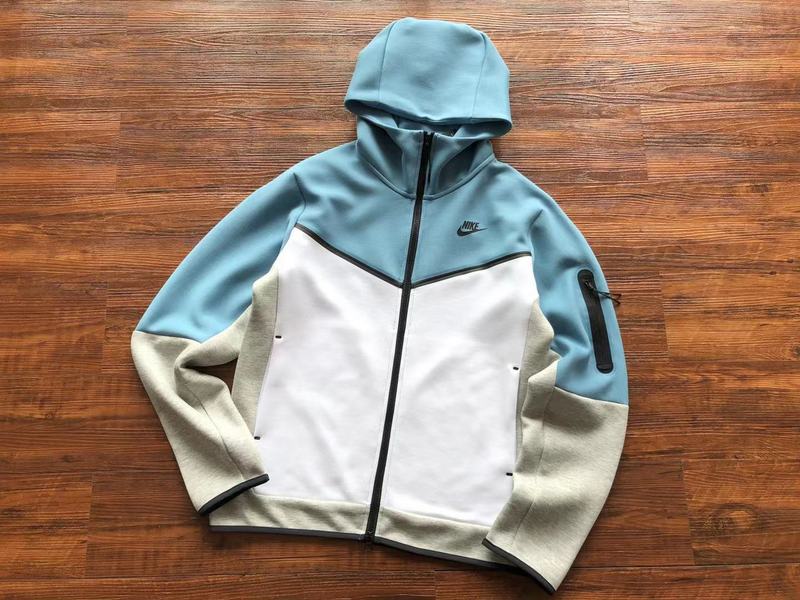 NIKE TECH FLEECE CELESTE BLANCO