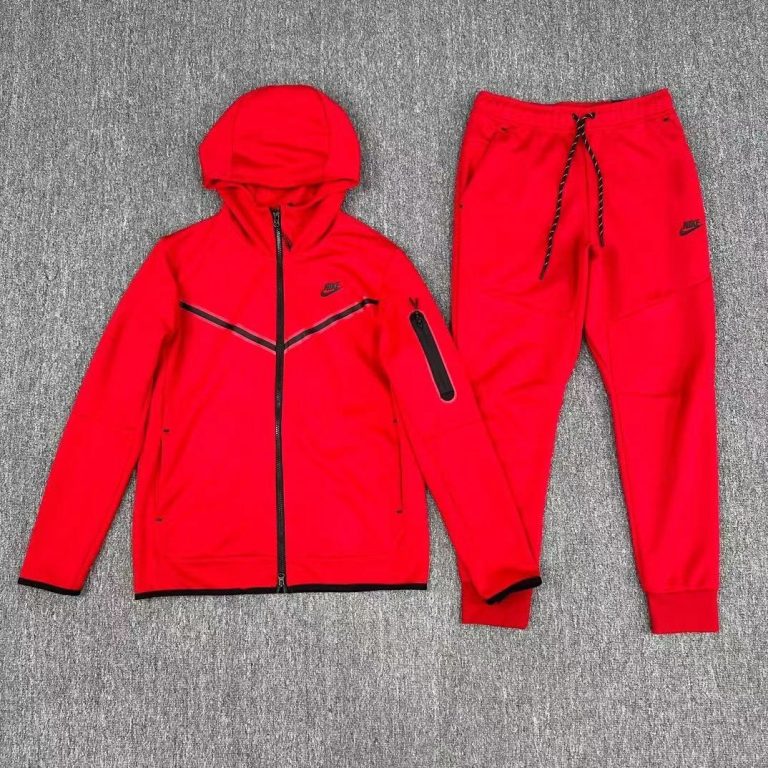 NIKE TECH FLEECE ROJO