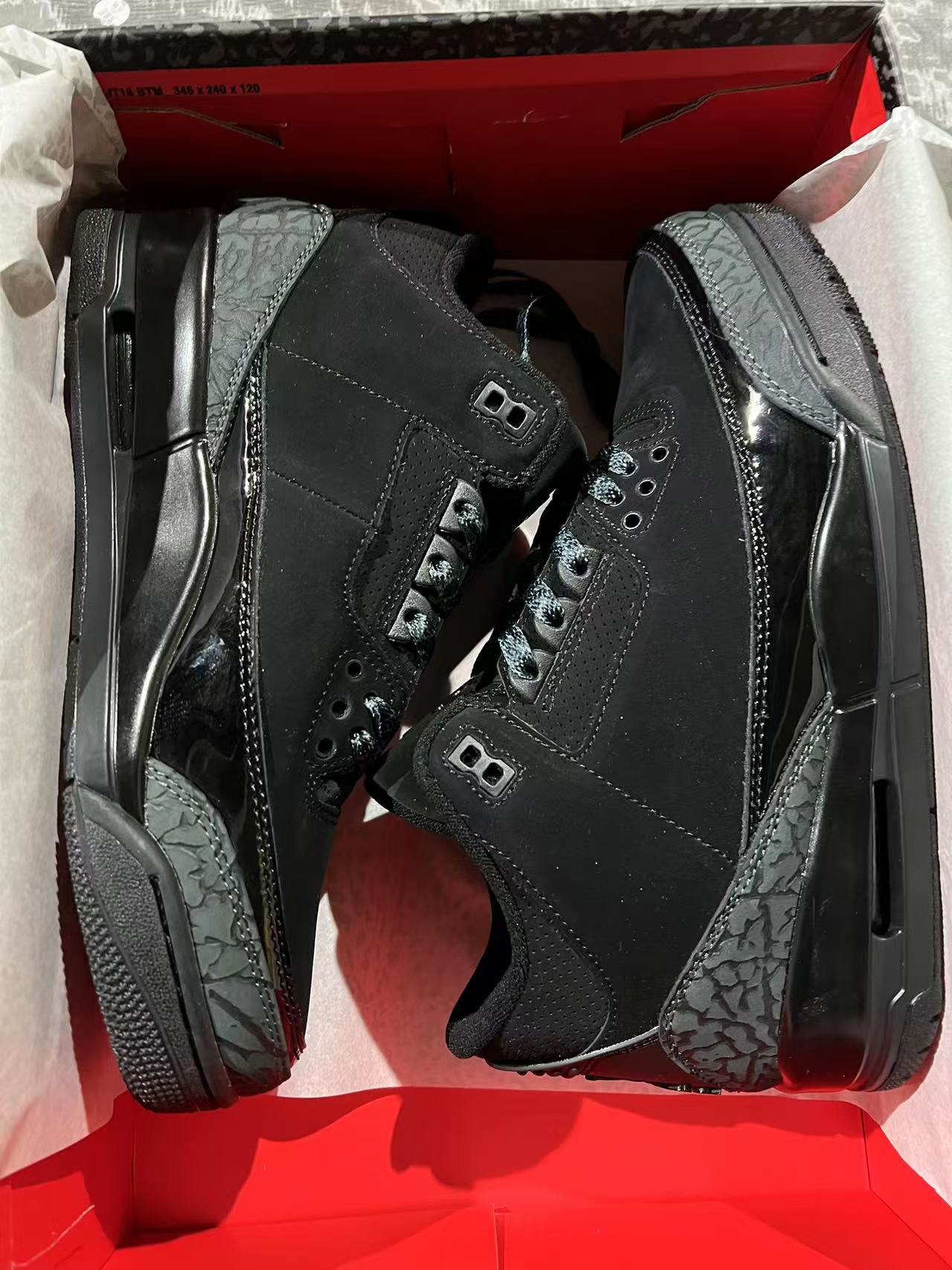 JORDAN 3 "BLACK CAT"