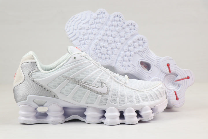 NIKE SHOX TL "WHITE METALIC SILVER"